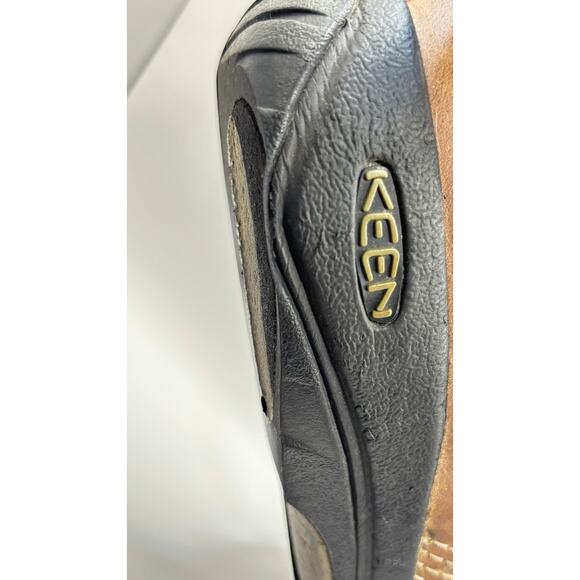 KEEN Austin mens outdoor hiking loafer shoes sz14 chocolate brown leather oxford main image 4